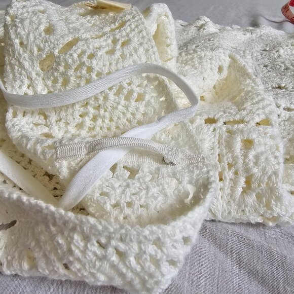 Sezane Robe Florine Écru. - Size XS - Picture 7 of 12